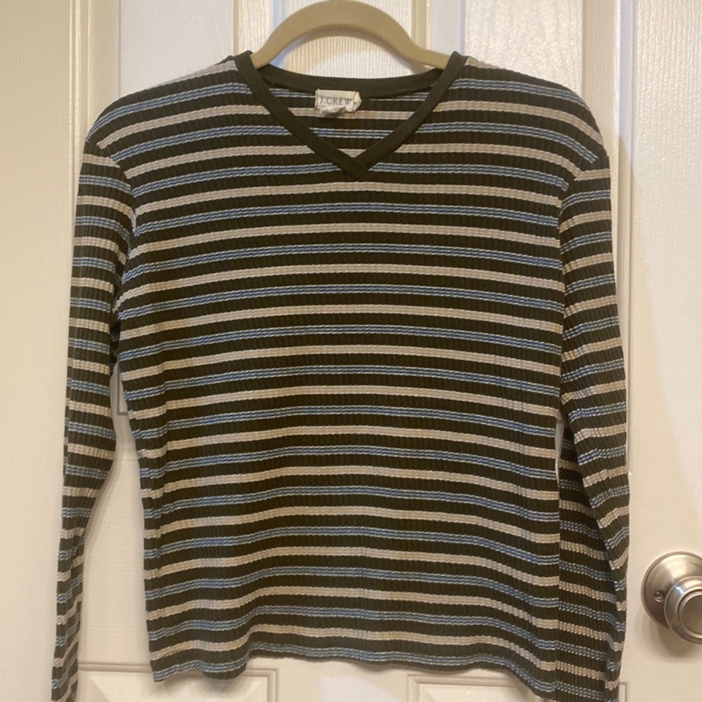 J. Crew V-Neck Long Sleeve Shirt